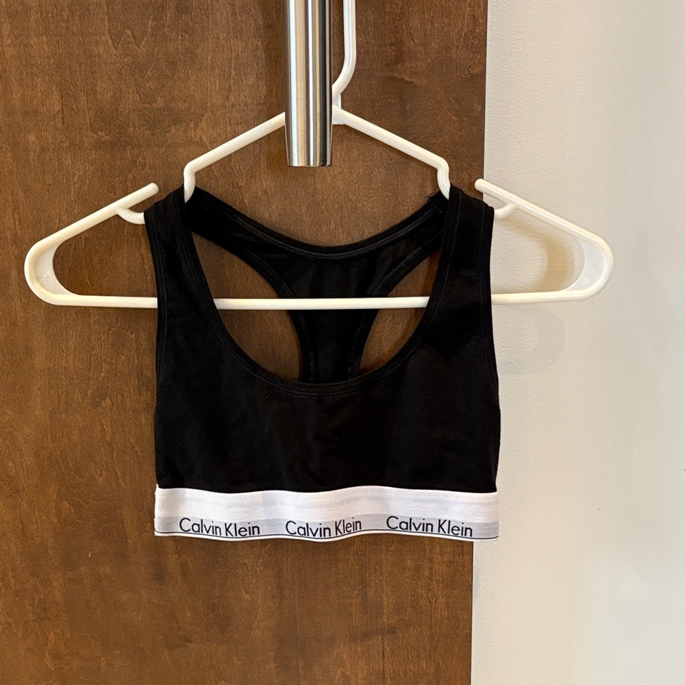 Calvin Klein Black and White Sports Bra